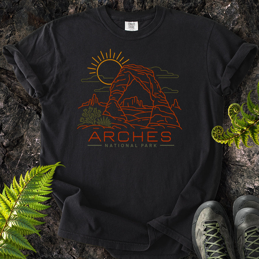 Delicate Arch Lines T-Shirt
