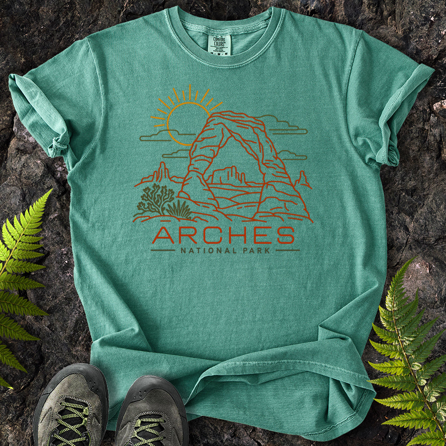 Delicate Arch Lines T-Shirt