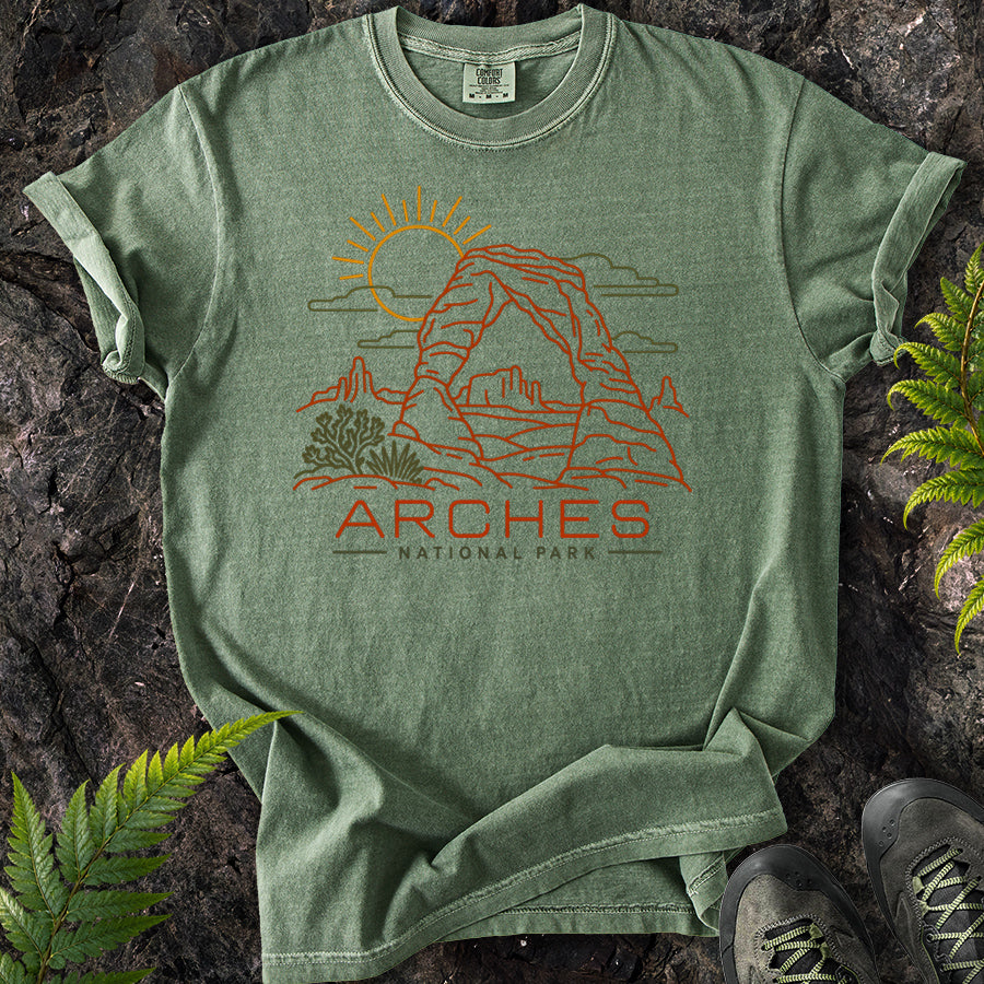 Delicate Arch Lines T-Shirt
