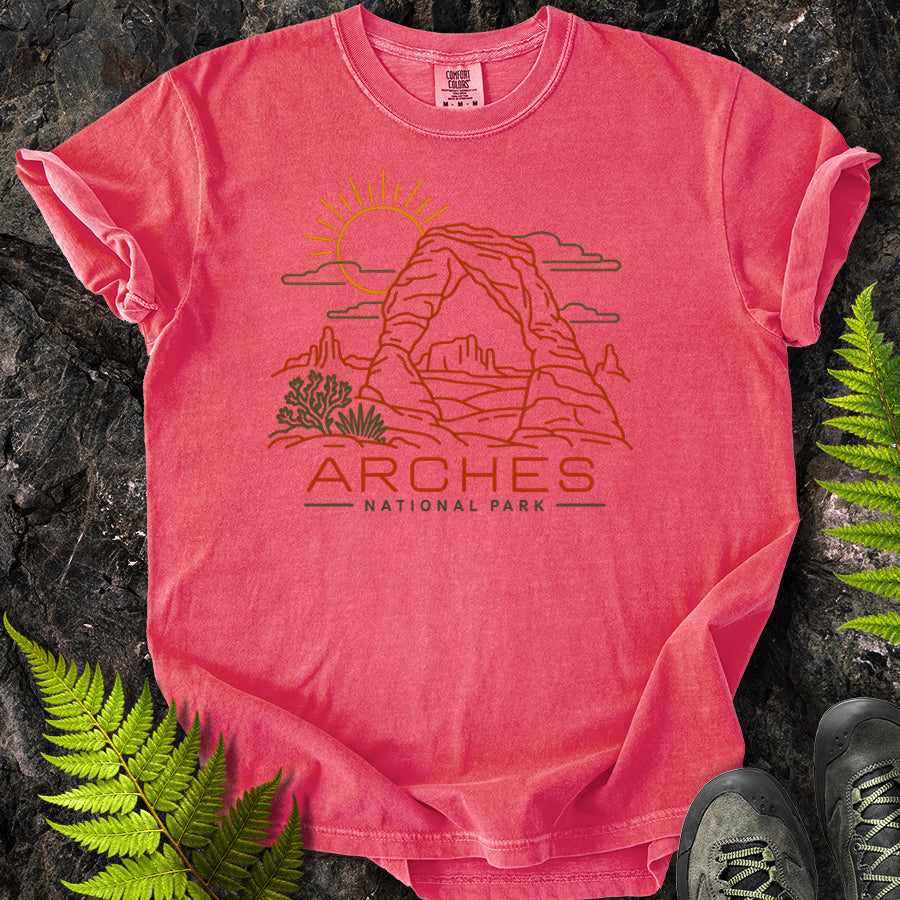 Delicate Arch Lines T-Shirt