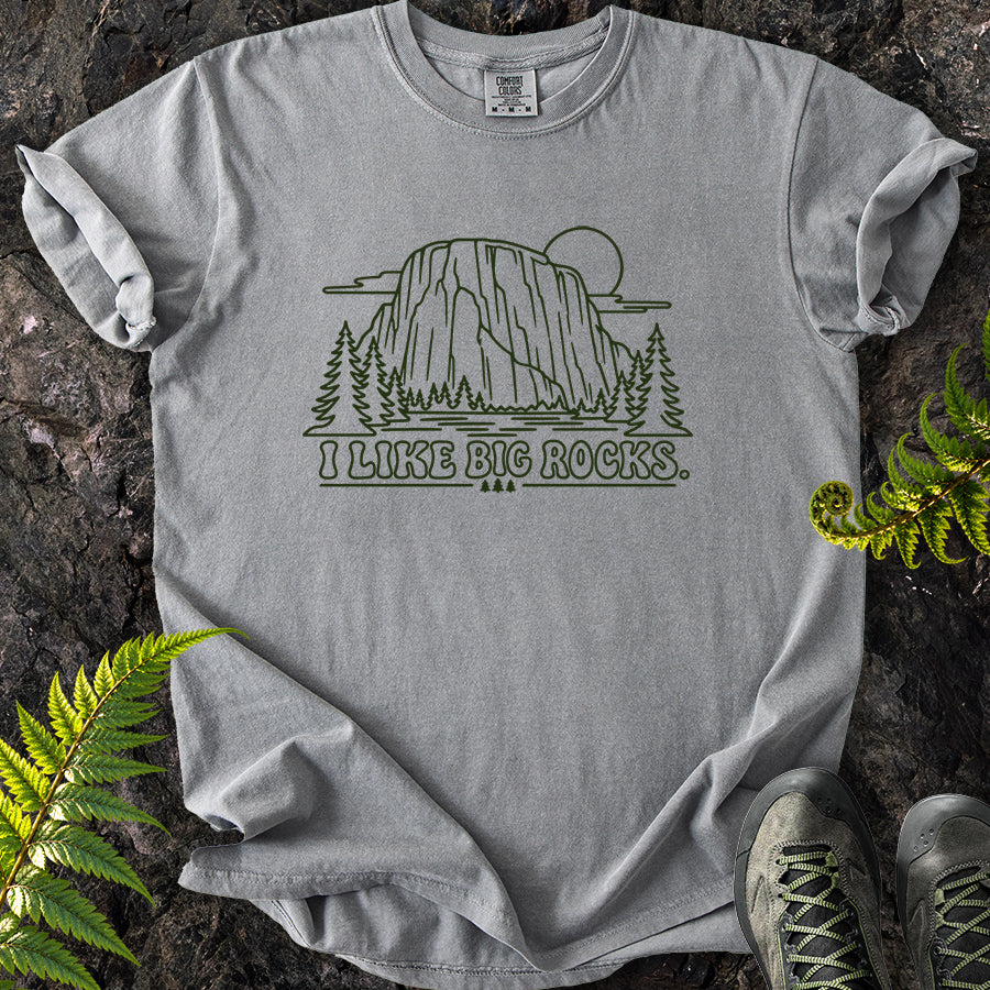 I Like Big Rocks Yosemite Lines T-Shirt