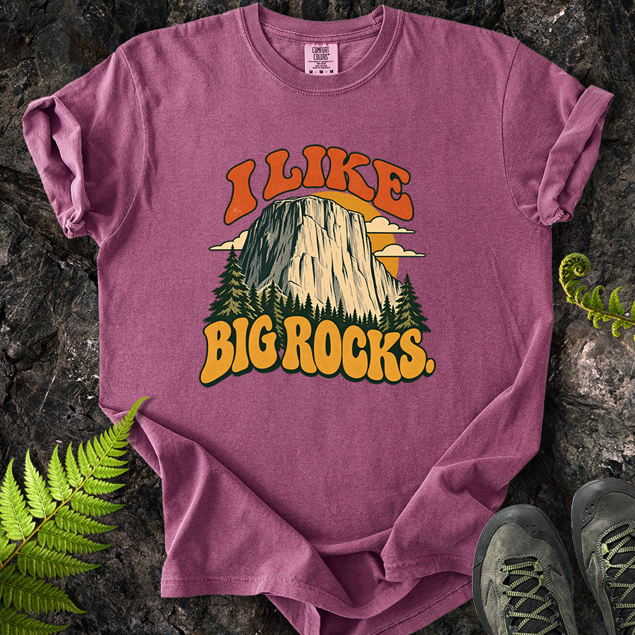 I Like Big Rocks Retro T-Shirt