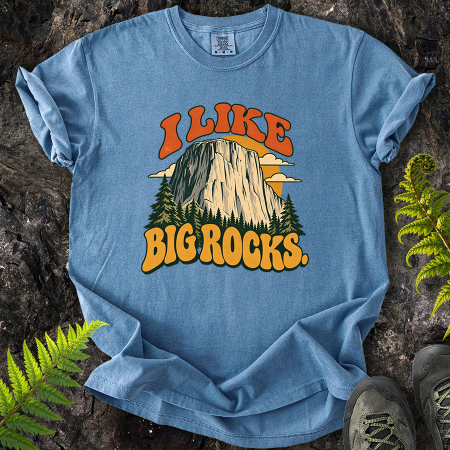 I Like Big Rocks Retro T-Shirt