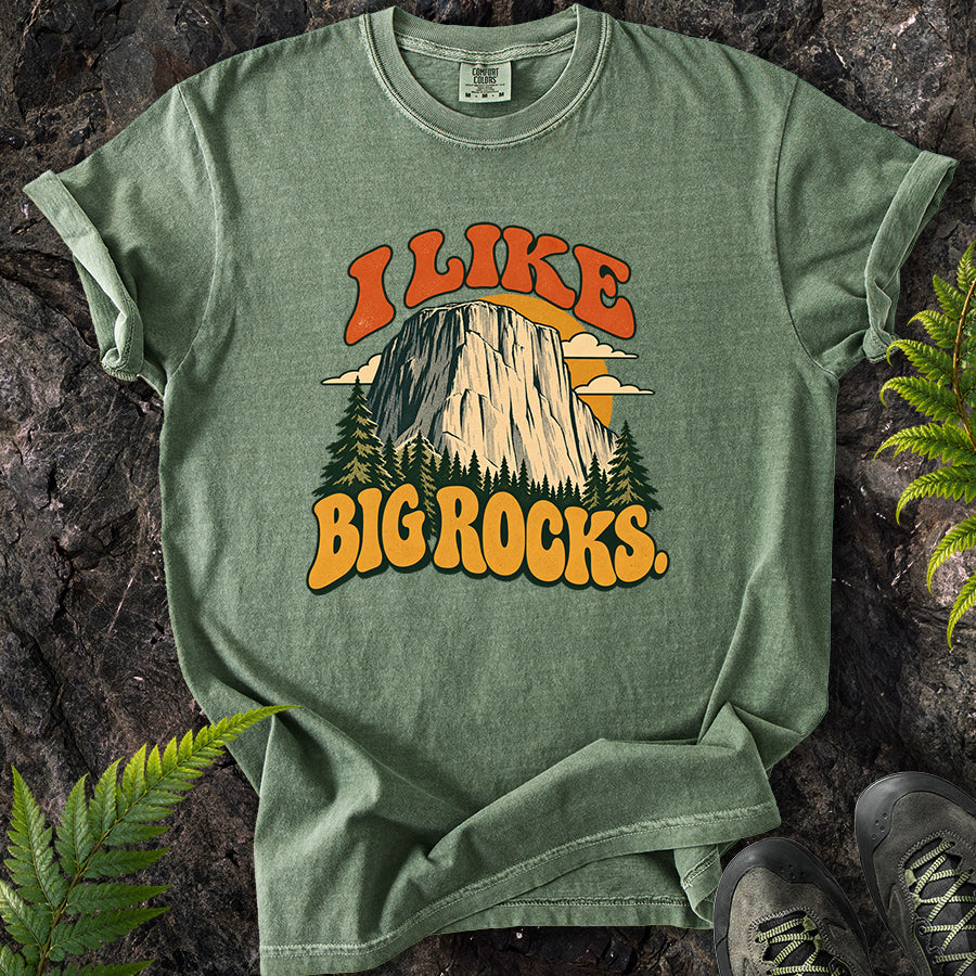 I Like Big Rocks Retro T-Shirt