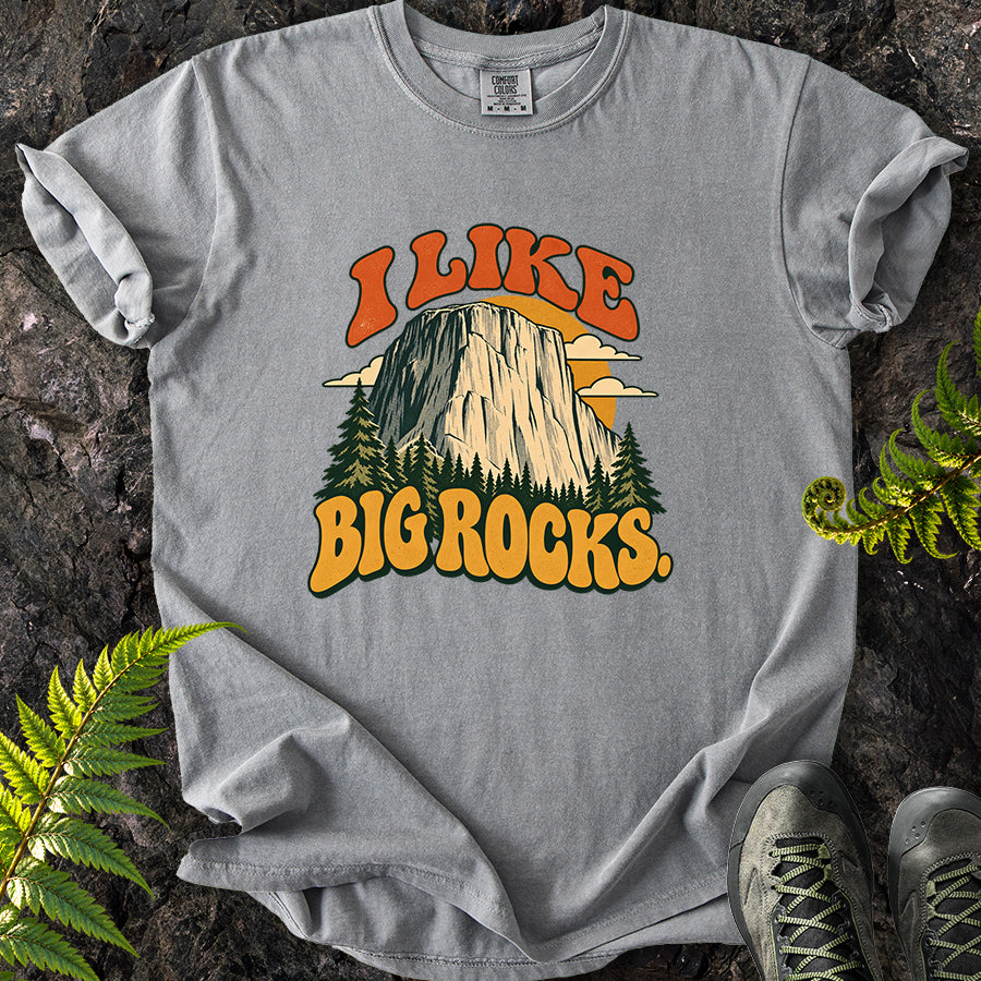 I Like Big Rocks Retro T-Shirt