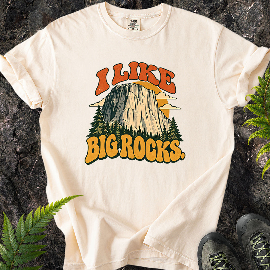 I Like Big Rocks Retro T-Shirt