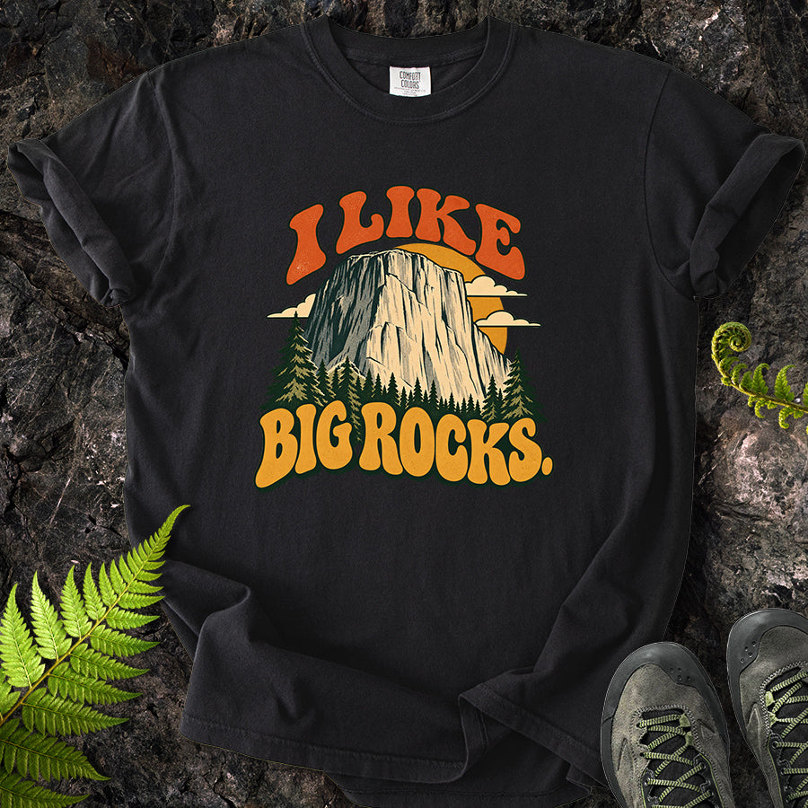 I Like Big Rocks Retro T-Shirt