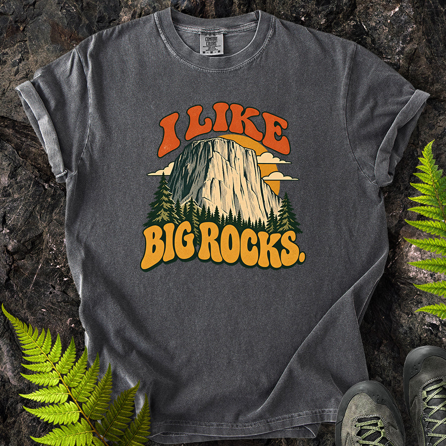 I Like Big Rocks Retro T-Shirt