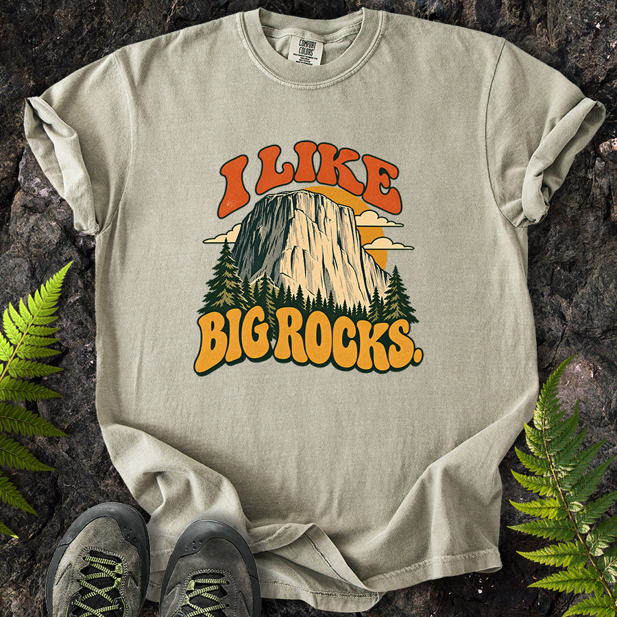 I Like Big Rocks Retro T-Shirt