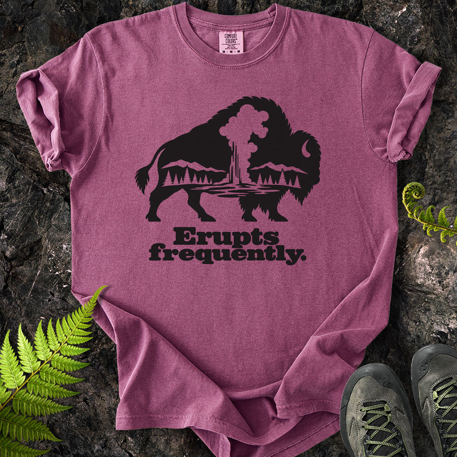Erupts Frequently Buffalo Silhouette T-Shirt