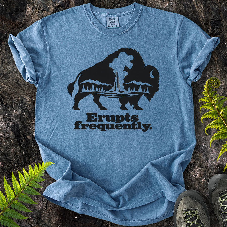 Erupts Frequently Buffalo Silhouette T-Shirt