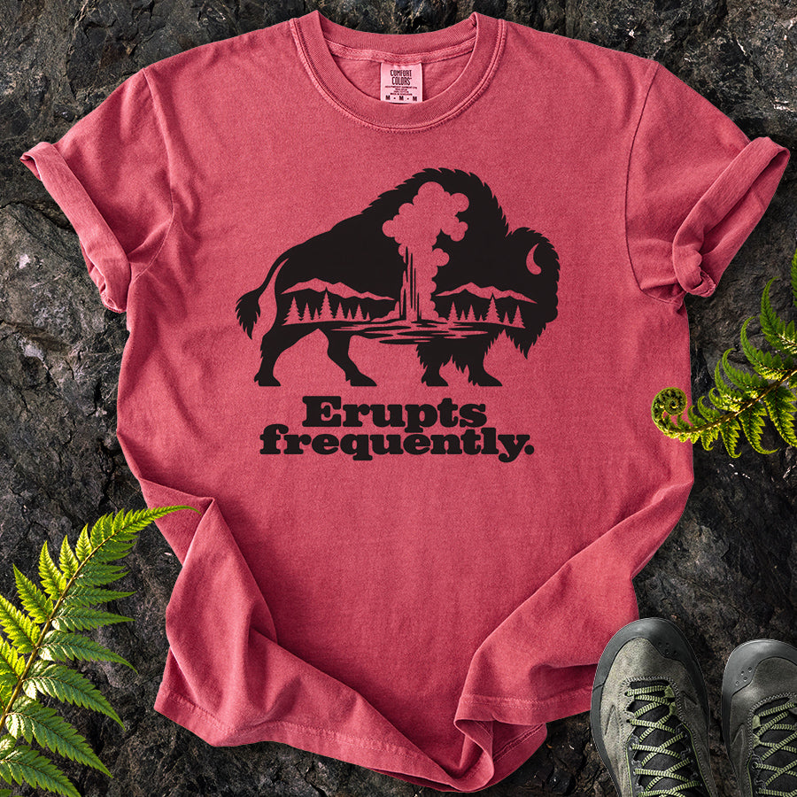 Erupts Frequently Buffalo Silhouette T-Shirt