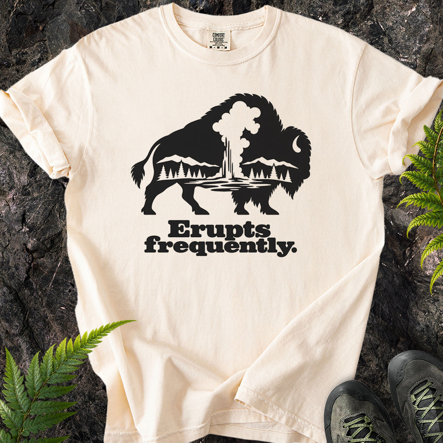 Erupts Frequently Buffalo Silhouette T-Shirt
