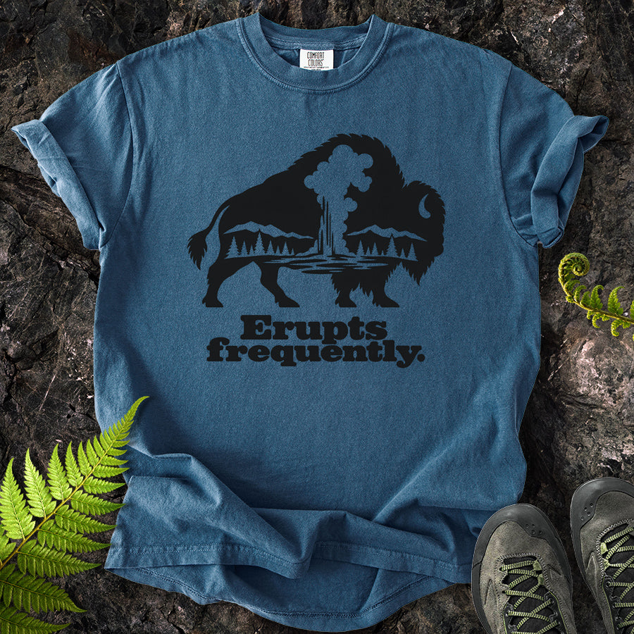 Erupts Frequently Buffalo Silhouette T-Shirt