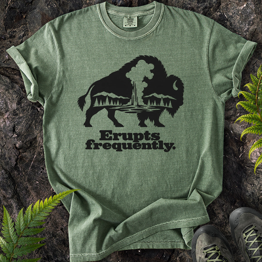 Erupts Frequently Buffalo Silhouette T-Shirt