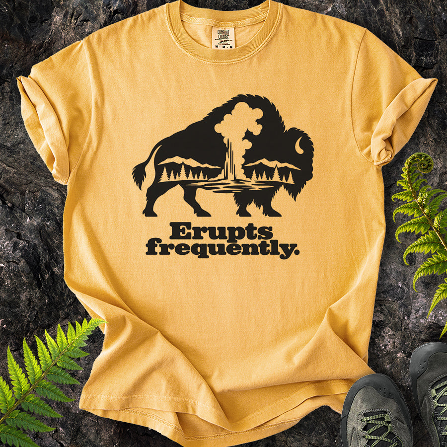 Erupts Frequently Buffalo Silhouette T-Shirt