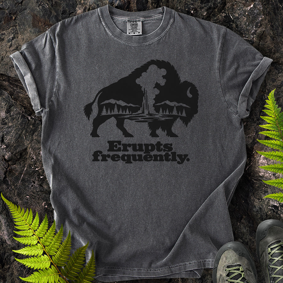 Erupts Frequently Buffalo Silhouette T-Shirt