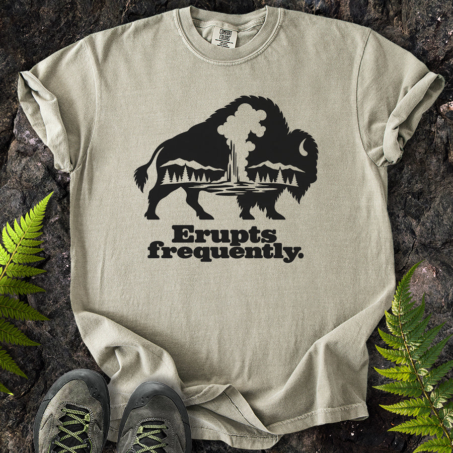 Erupts Frequently Buffalo Silhouette T-Shirt