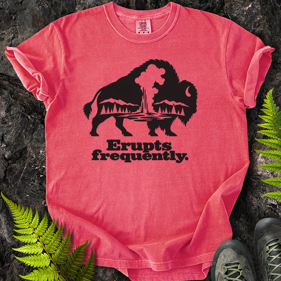 Erupts Frequently Buffalo Silhouette T-Shirt