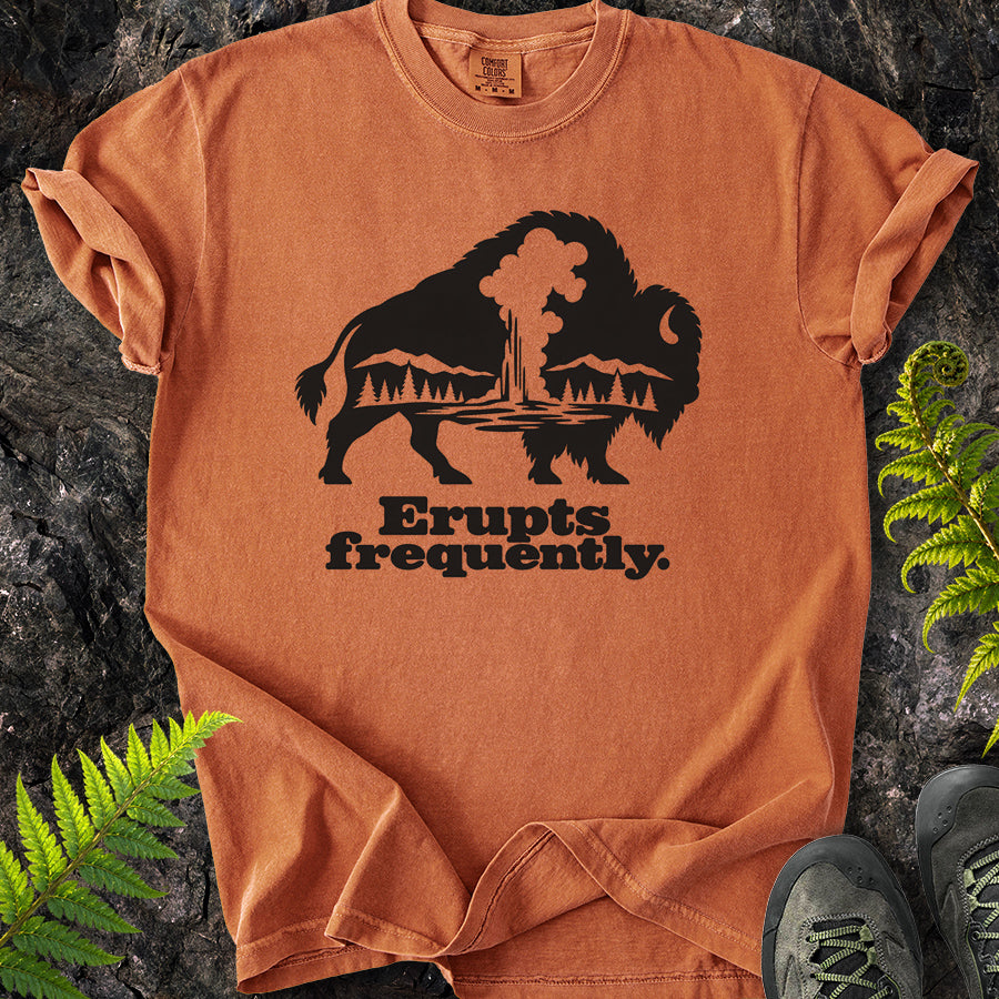 Erupts Frequently Buffalo Silhouette T-Shirt