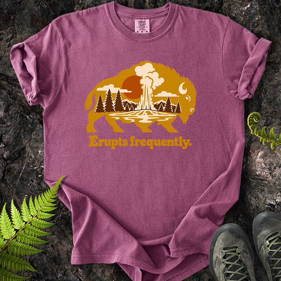 Erupts Frequently Buffalo Wildscape T-Shirt