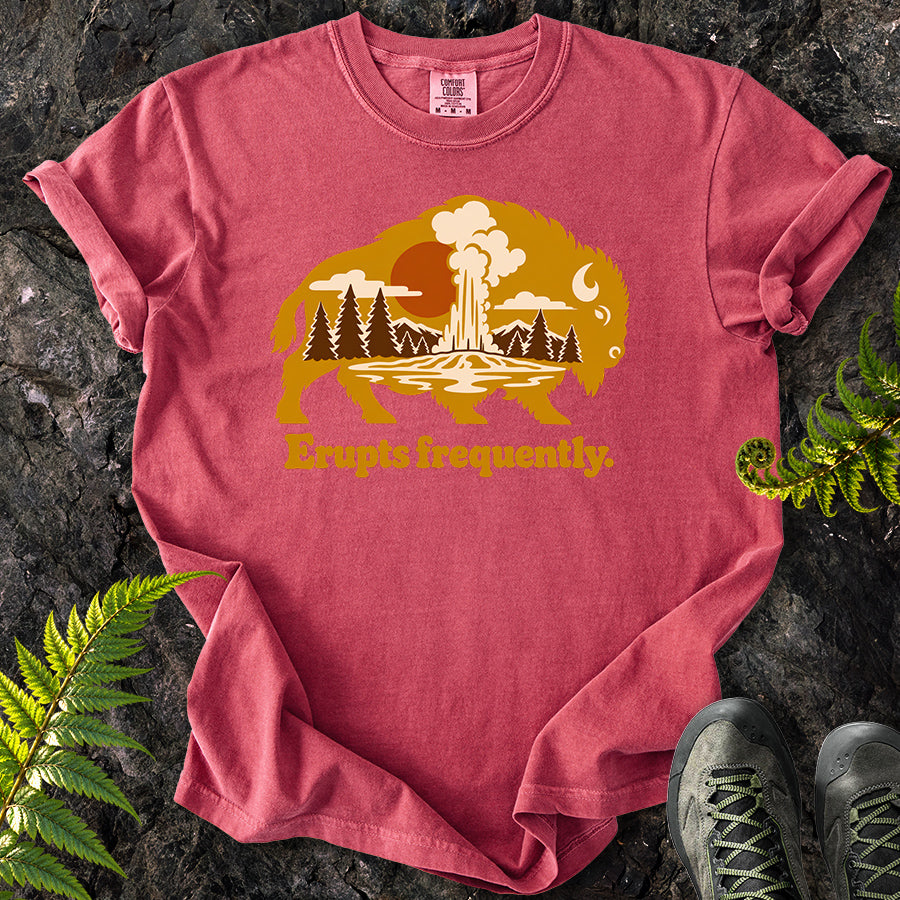 Erupts Frequently Buffalo Wildscape T-Shirt