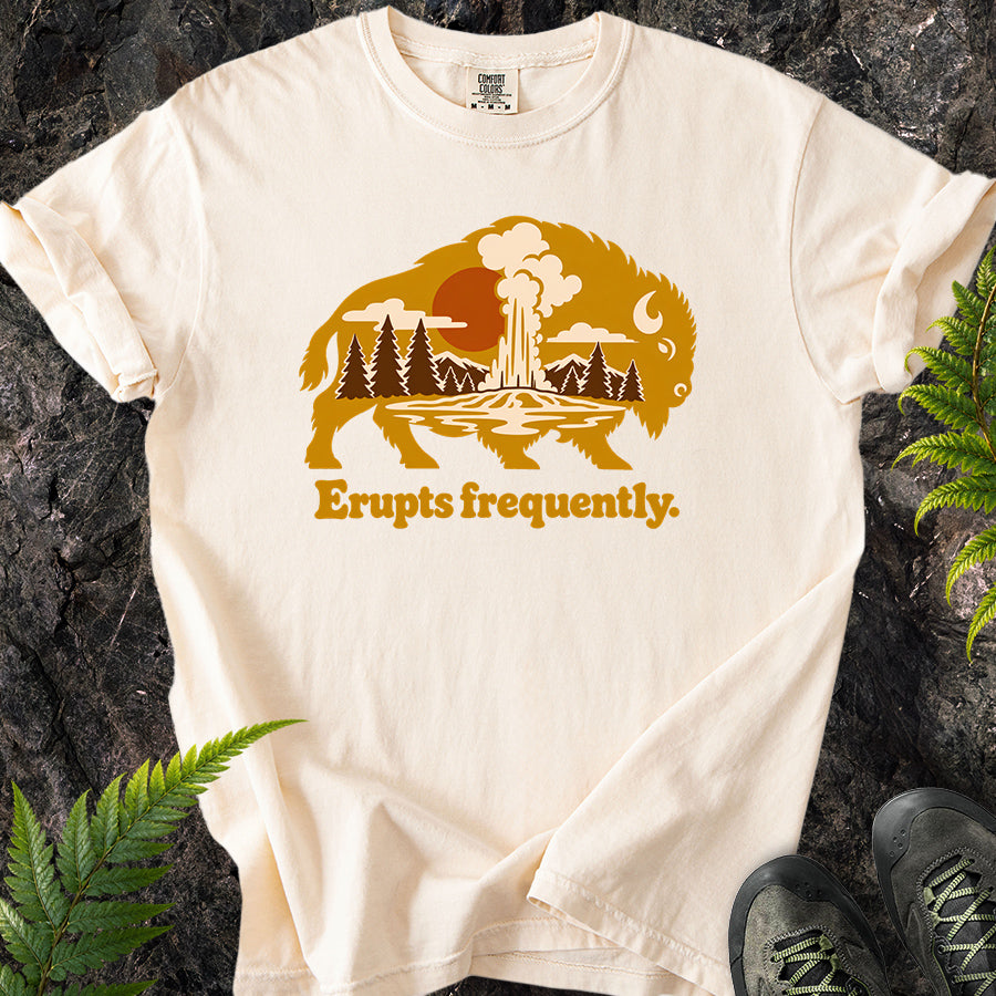 Erupts Frequently Buffalo Wildscape T-Shirt