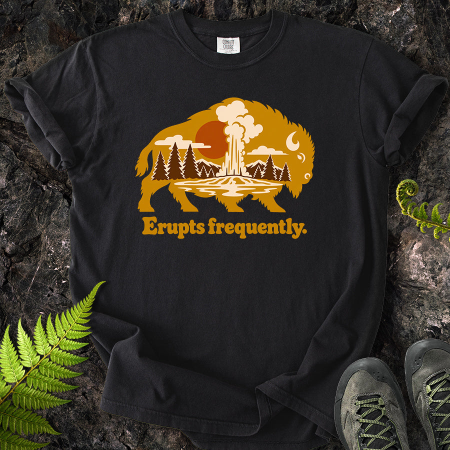 Erupts Frequently Buffalo Wildscape T-Shirt
