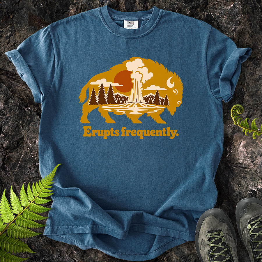Erupts Frequently Buffalo Wildscape T-Shirt