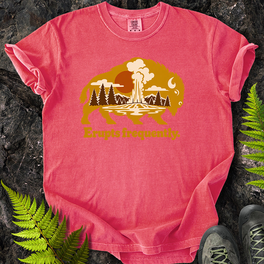 Erupts Frequently Buffalo Wildscape T-Shirt