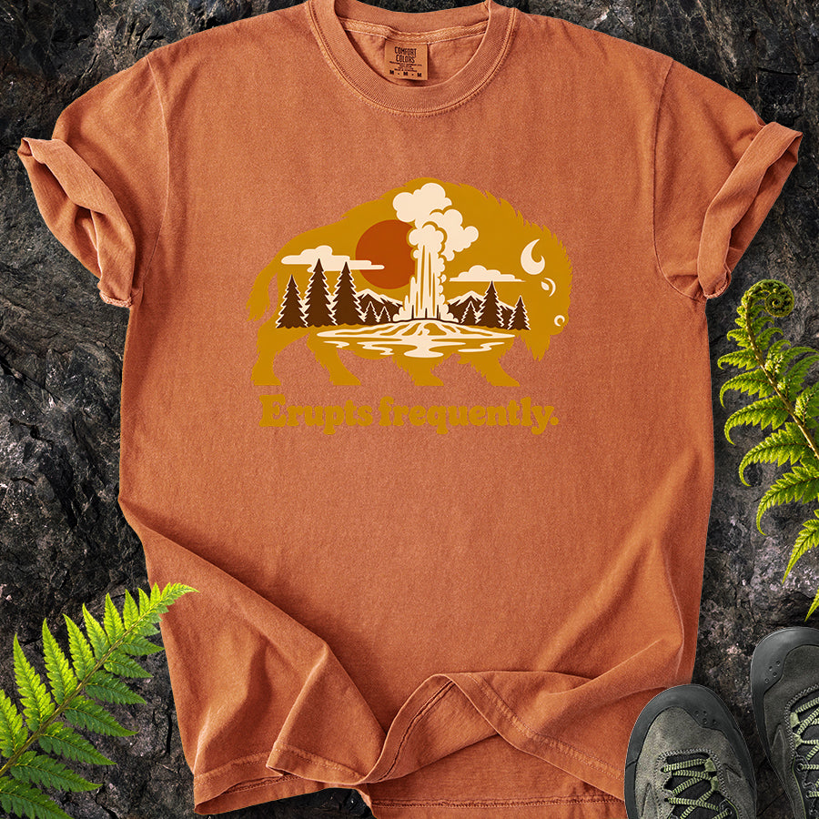 Erupts Frequently Buffalo Wildscape T-Shirt