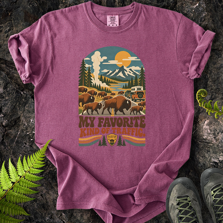 My Favorite Kind Of Traffic Buffalo Retro T-Shirt