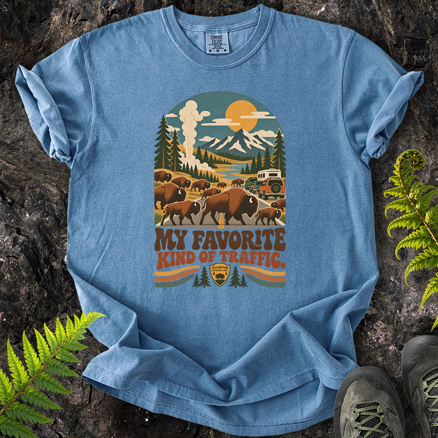 My Favorite Kind Of Traffic Buffalo Retro T-Shirt