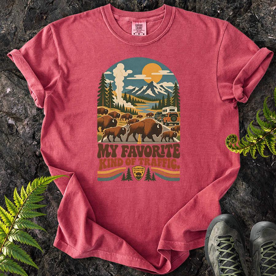 My Favorite Kind Of Traffic Buffalo Retro T-Shirt