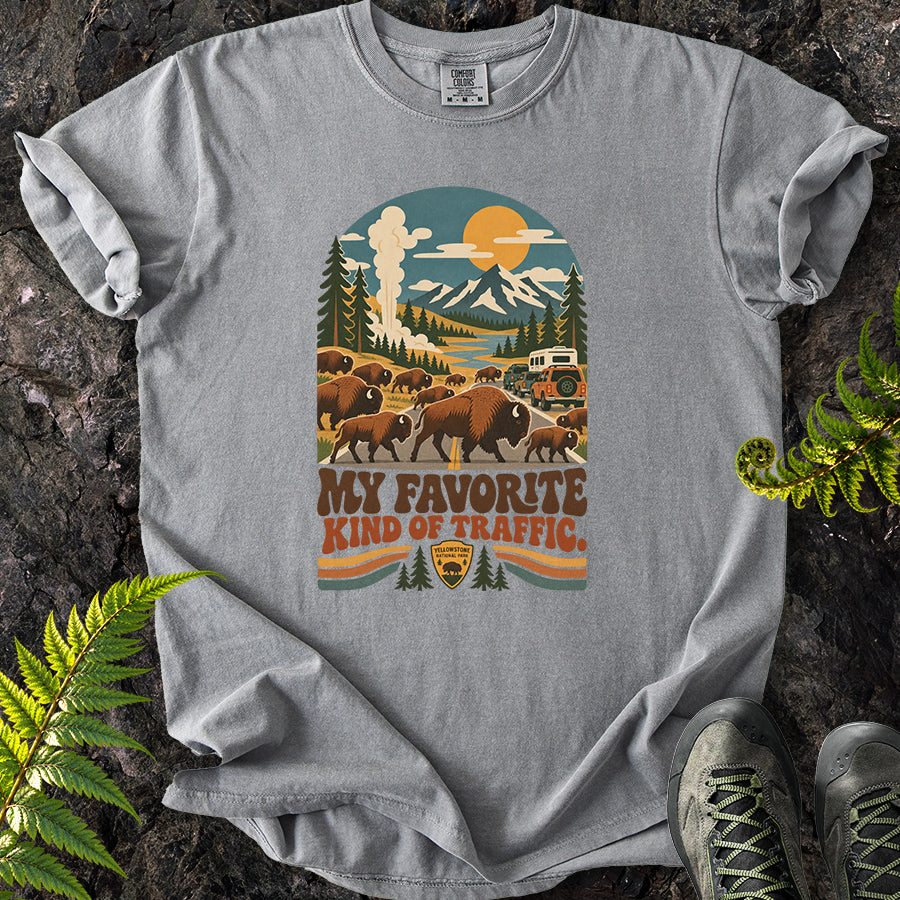 My Favorite Kind Of Traffic Buffalo Retro T-Shirt
