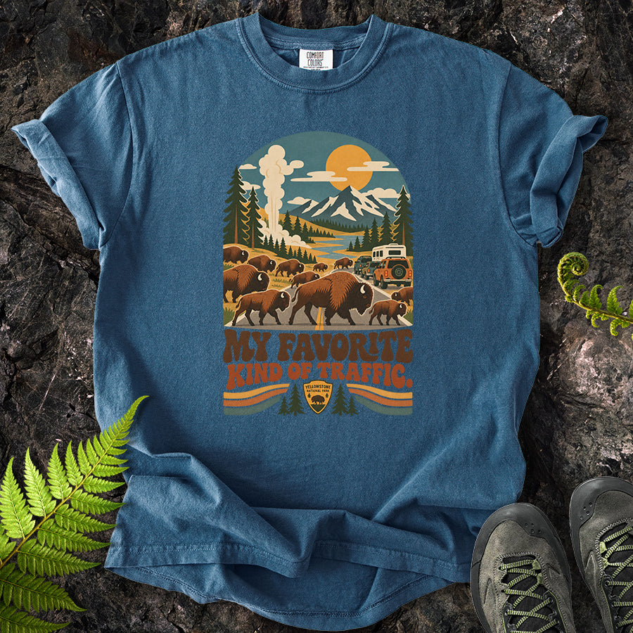 My Favorite Kind Of Traffic Buffalo Retro T-Shirt