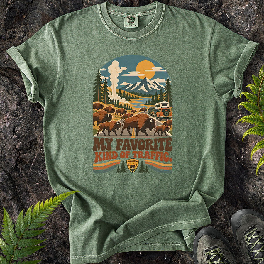 My Favorite Kind Of Traffic Buffalo Retro T-Shirt