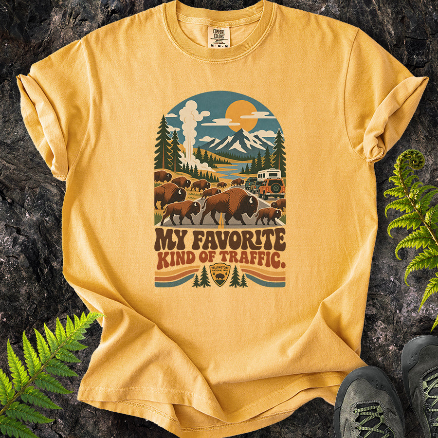 My Favorite Kind Of Traffic Buffalo Retro T-Shirt