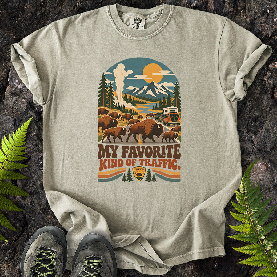 My Favorite Kind Of Traffic Buffalo Retro T-Shirt