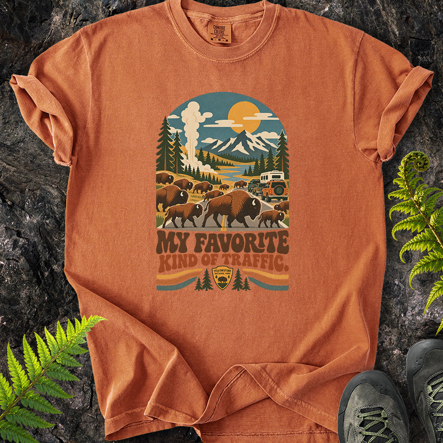 My Favorite Kind Of Traffic Buffalo Retro T-Shirt