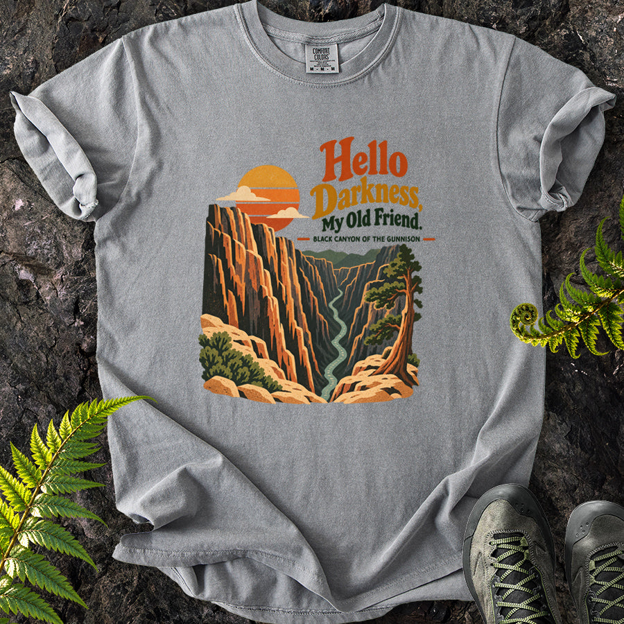 Hello Darkness Black Canyon Of The Gunnison T-Shirt