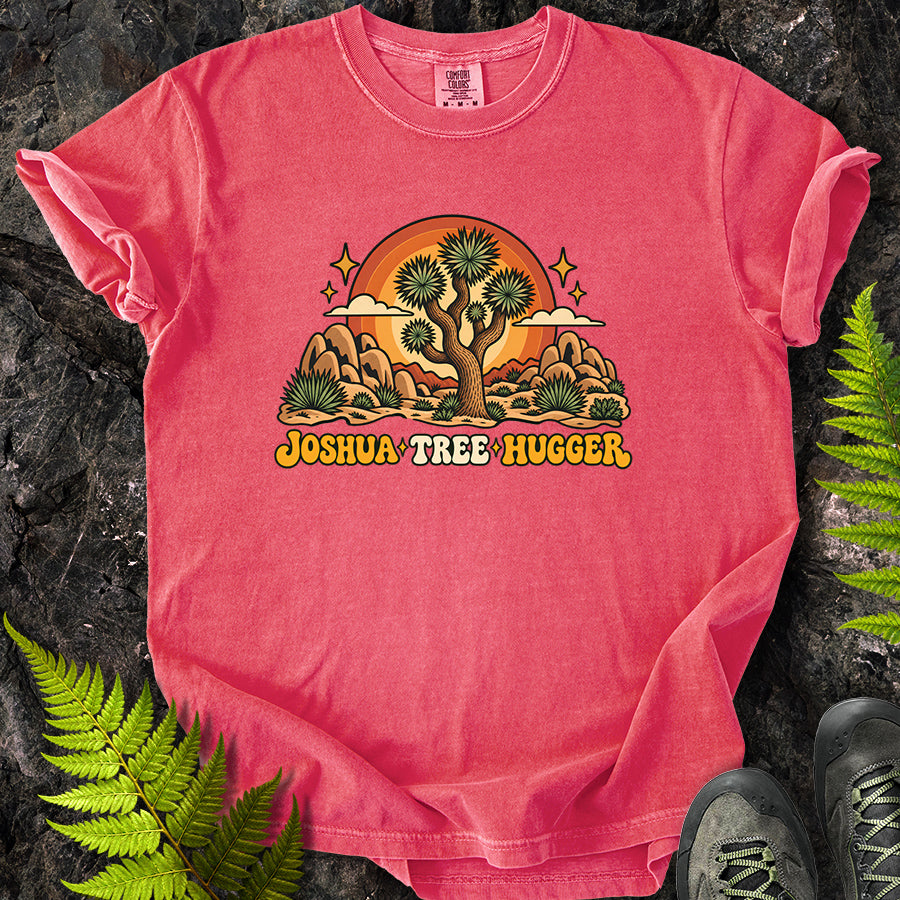 Joshua Tree Hugger Sun Retro T-Shirt