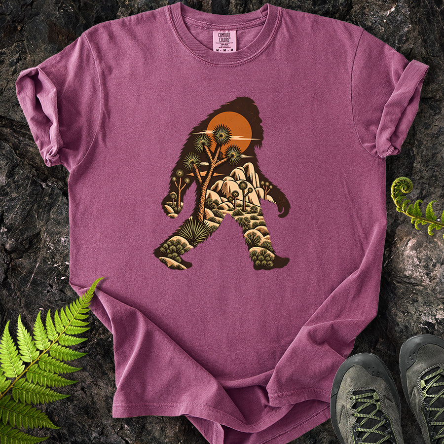 Joshua Tree Bigfoot Brown T-Shirt