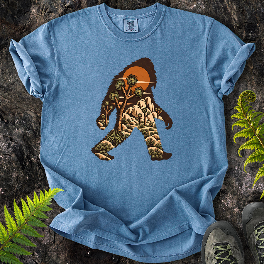 Joshua Tree Bigfoot Brown T-Shirt
