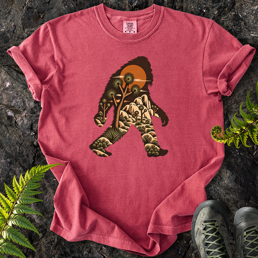 Joshua Tree Bigfoot Brown T-Shirt