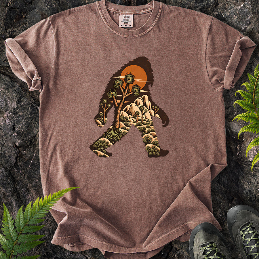 Joshua Tree Bigfoot Brown T-Shirt