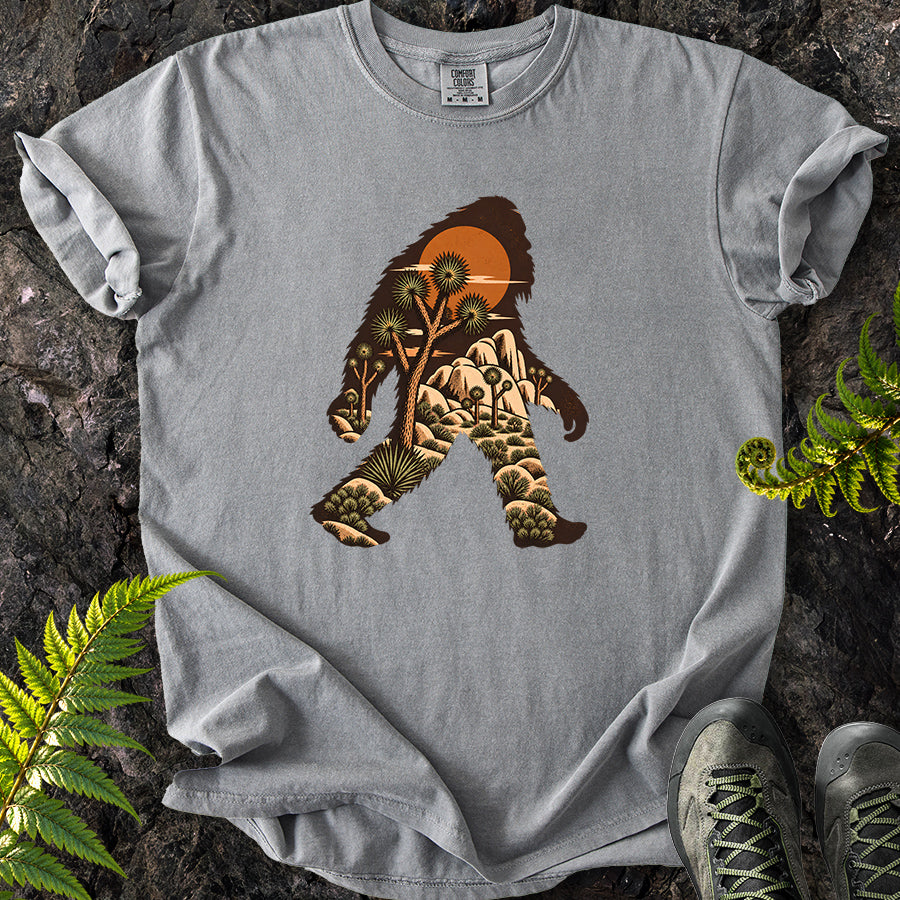 Joshua Tree Bigfoot Brown T-Shirt