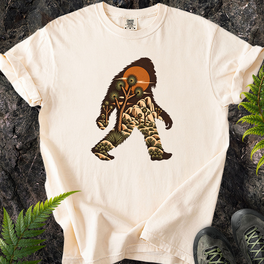 Joshua Tree Bigfoot Brown T-Shirt