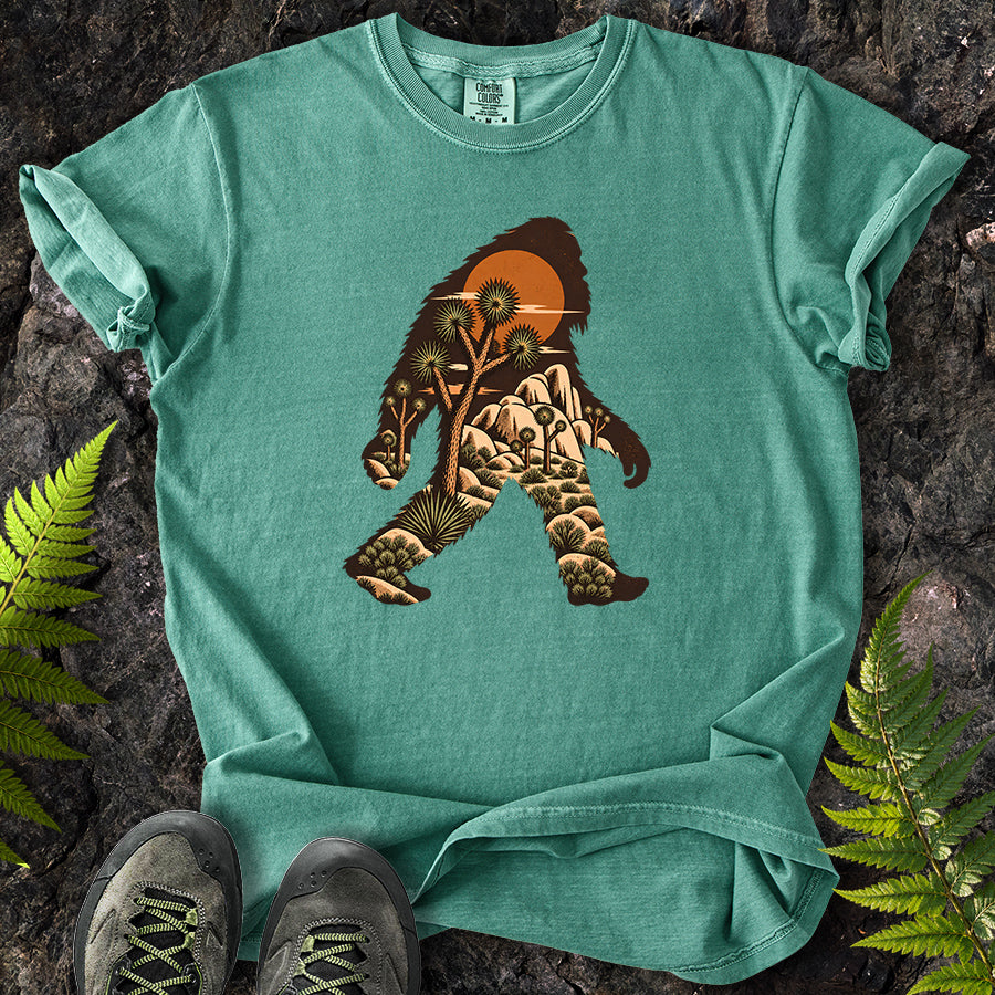 Joshua Tree Bigfoot Brown T-Shirt