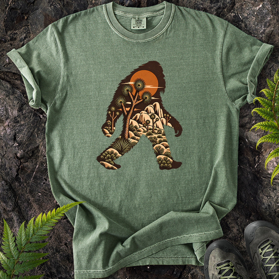 Joshua Tree Bigfoot Brown T-Shirt
